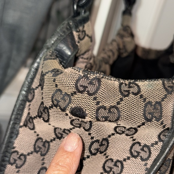 Gucci Brown Canvas Tote with Monogram Pattern - Picture 7 of 14